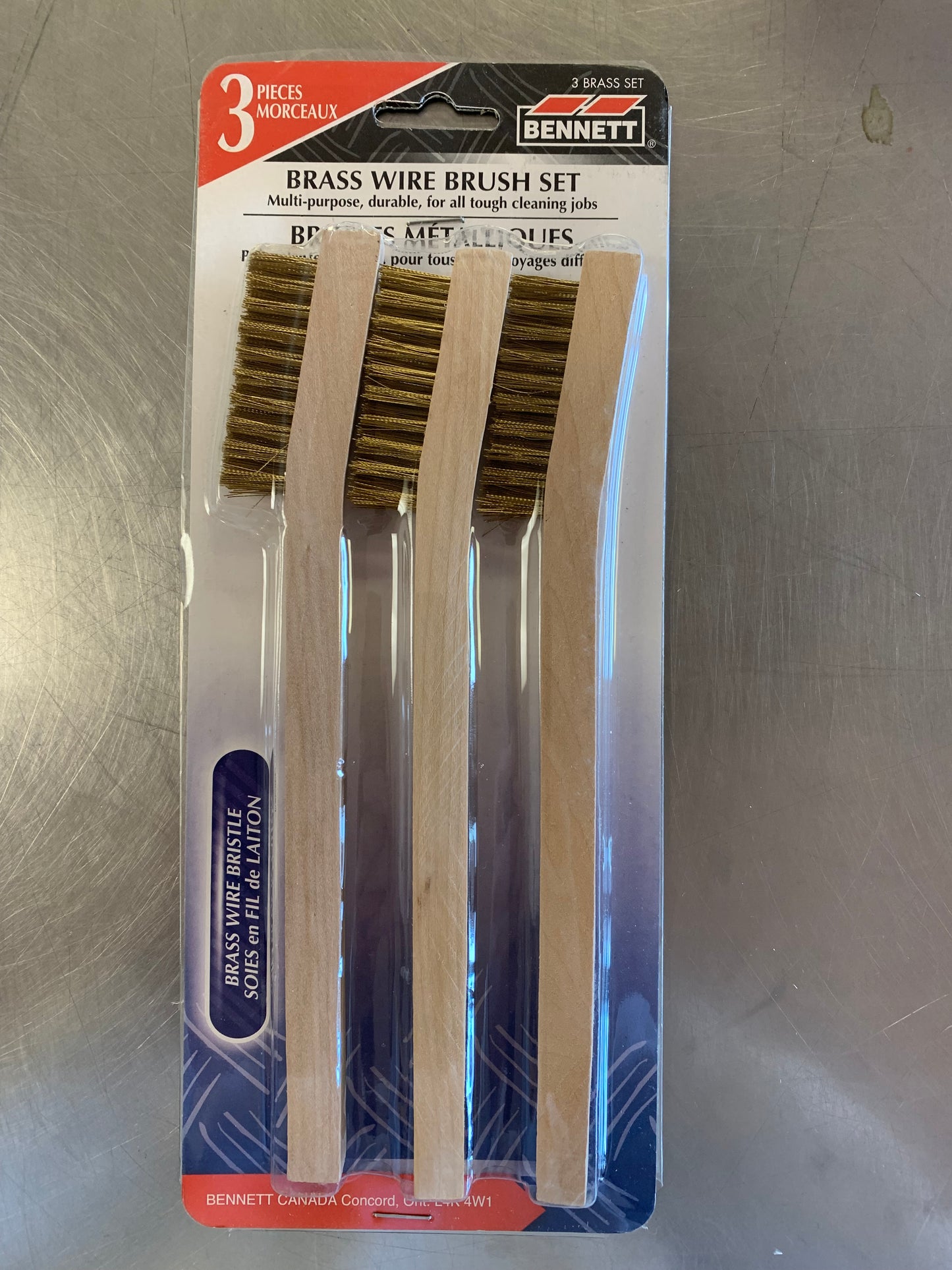 Brass Wire Brush Set 3pk