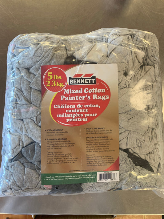 Mixed Cotton Painters Rags 5lb